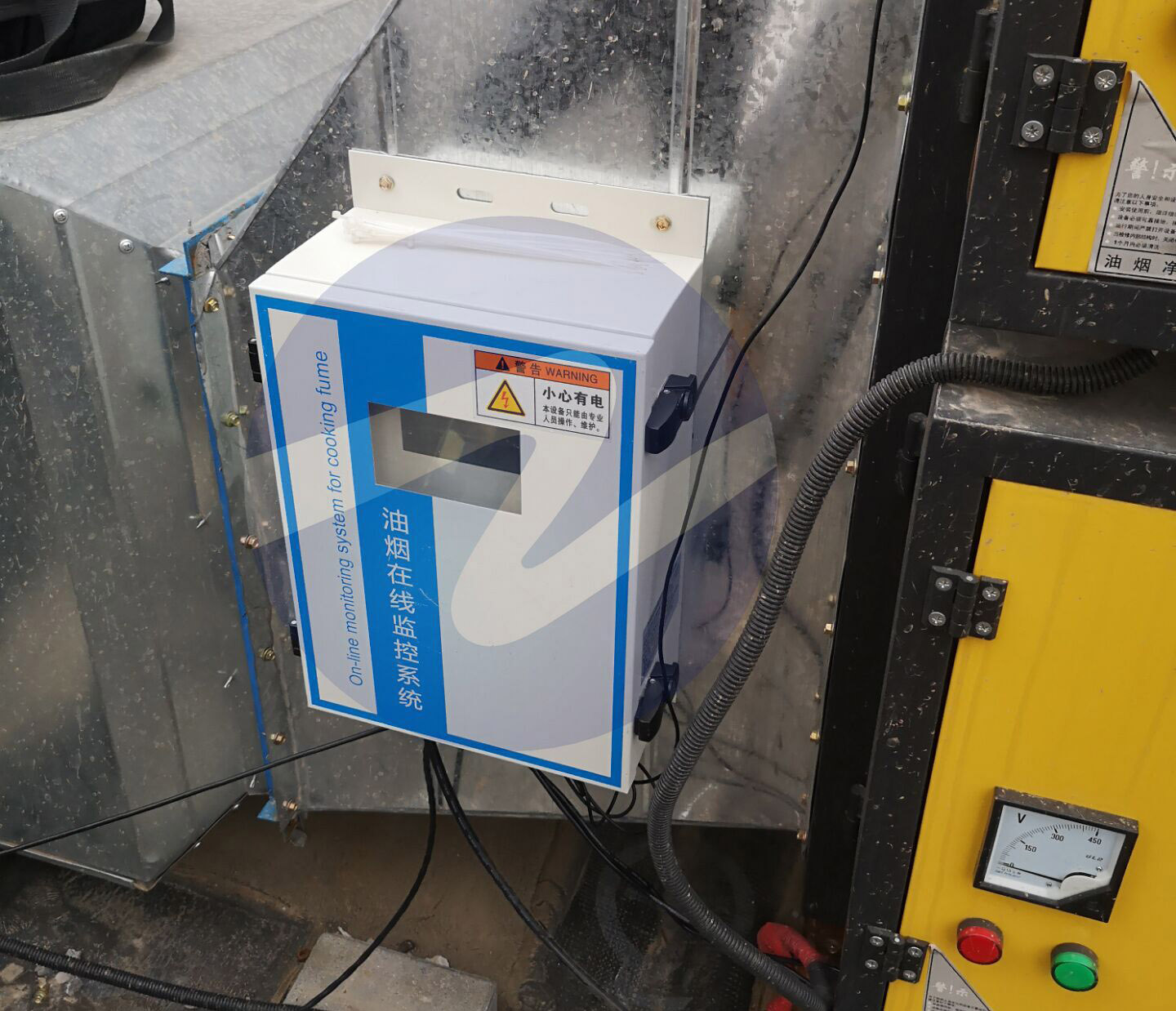 北京通州某小吃街-油煙監控系統